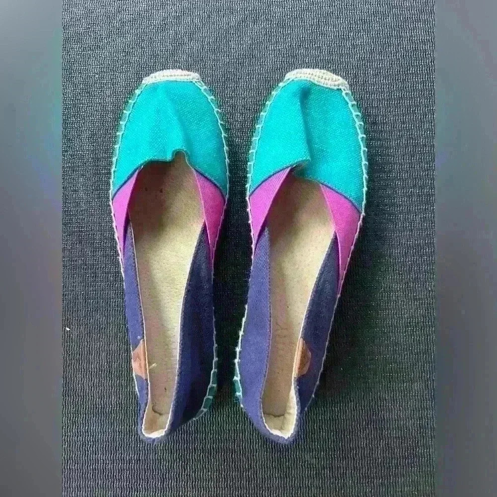 Sperry Katama Cape Color Block Espadrilles Flats Sz 9.5